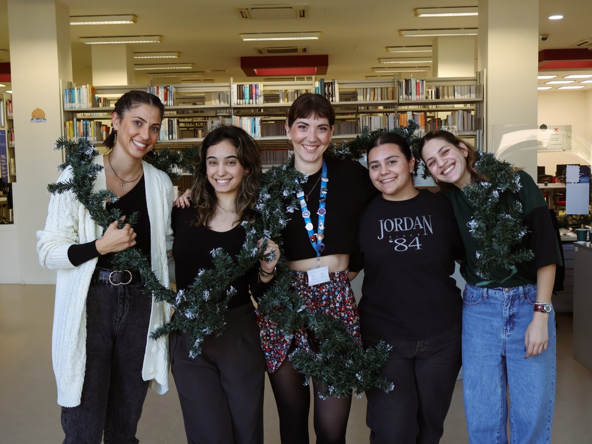 UCLanCyprus's tweet image. ✨ Our library is all set for the holidays! Staff and students joined in to add some festive magic to our study spaces. 🎄📚 

#UCLanCyprus #LibraryDecor #CampusLife