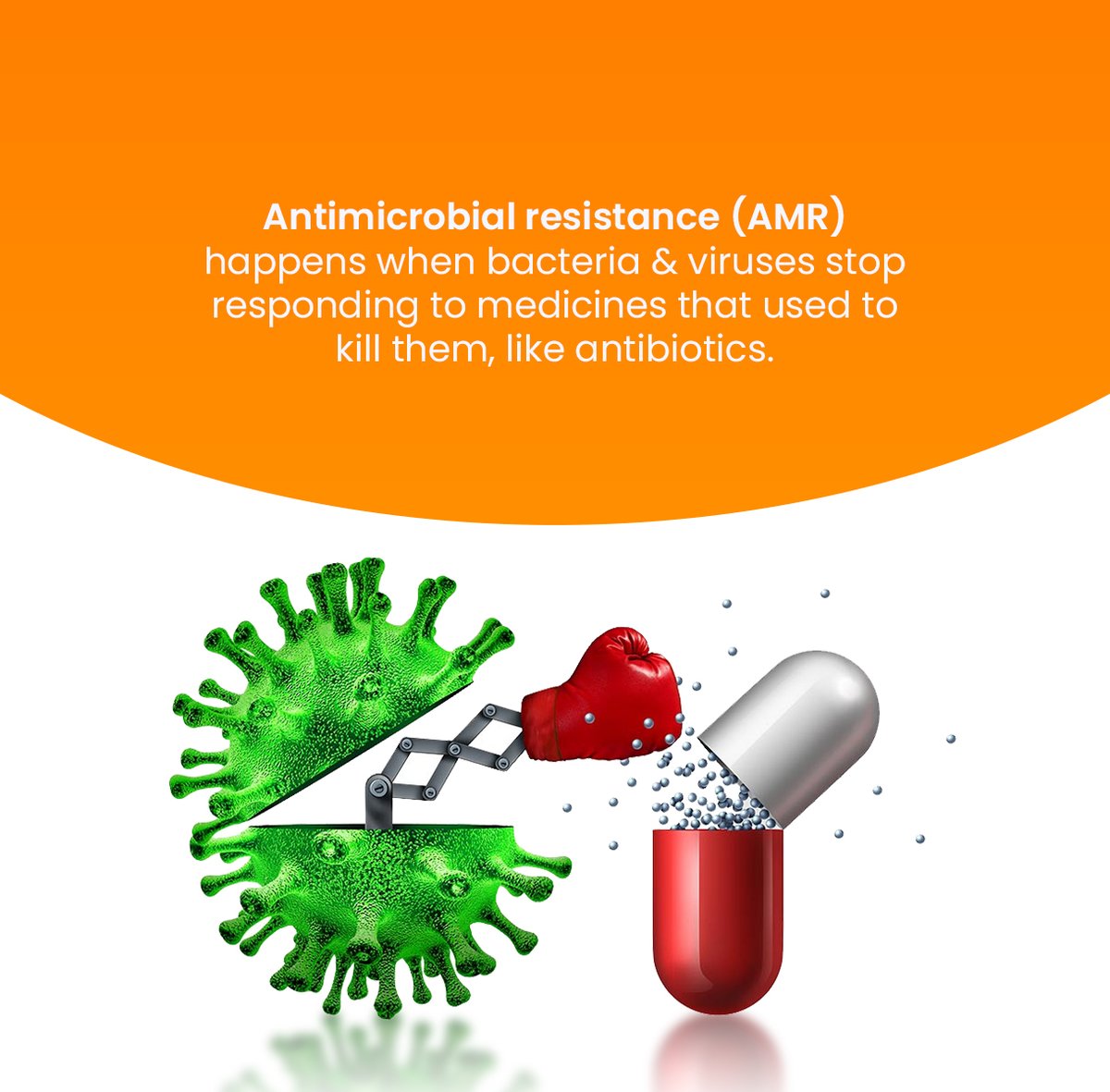 VaccinesKenya's tweet image. Antimicrobial resistance (AMR) is a growing threat as germs resist medicine. Protect yourself with vaccines, use medicines wisely, and follow medical advice to combat AMR. 

#WorldAntimicrobialAwarenessWeek 
#VaccinateToProtect 
#VaccinesSaveLives