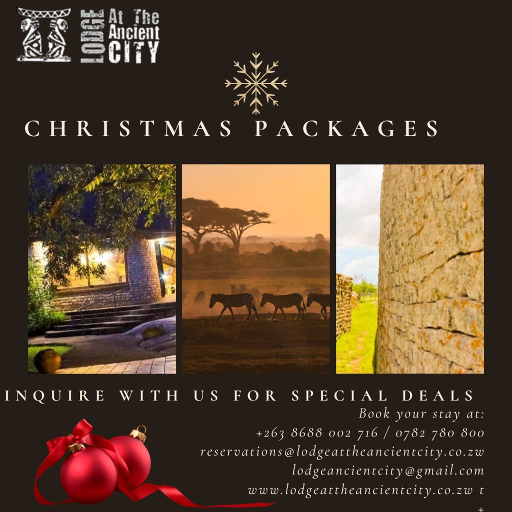 tourismzimbabwe's tweet image. Spoil yourself and loved ones with Christmas special rates &amp;amp; packages in the Ancient City, #Masvingo!
For bookings &amp;amp; inquiries 
#TravelZimbabwe
#GreatZimbabwe
#FestiveSeason
# TravelPackages
#MeetInZim
#VisitZimbabwe
#ZimBho👍