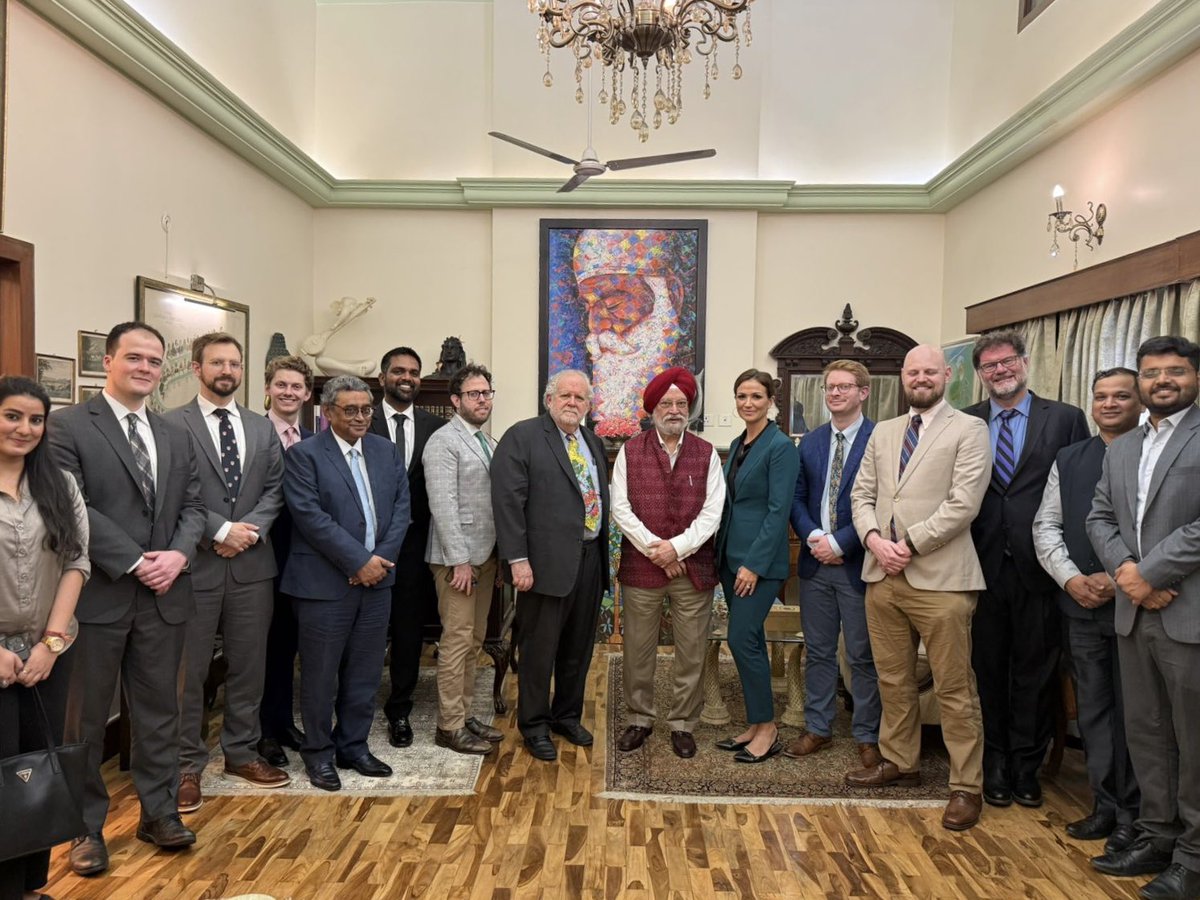 HardeepSPuri's tweet photo. Fascinating exchange of ideas on the emerging contours of bilateral cooperation between India & US with a delegation of distinguished experts on security policy & international affairs, think tankers, media personalities, authors & academicians from US including Prof Walter Russell Mead @wrmead, Nicholas Eberstadt, @bill_drexel, James Kirchick @jkirchick, Jonah Goldberg @JonahDispatch, Rebeccah Heinrichs @RLHeinrichs, Tanner Greer, Andrew Wilson, James Diddams @ChristLover1997, Charles Yockey and Krishna Chaitanya B, Dr Swadesh Singh @swadesh171 and my friend, Swapan Dasgupta @swapan55.

I gained insight into the sui generis bilateral relationship between two of the world’s largest democracies from the time when I was posted as Joint-Secretary on the Americas desk in @MEAIndia in 1992 and subsequently as India’s PR at @IndiaUNNewYork. Today, this relationship is particularly underpinned by the energy component in our trade relations.

@IndianEmbassyUS 
@HudsonInstitute @UF @WSJ @CNASdc @UNmigration @AEI @TheDispatch @HudsonInstitute @ProvMagazine @AshbrookCenter @theIWP @provmagazine @firstthingsmag @mereorthodoxy @provmagazine @amconmag @actoninstitute @indfoundation @AirMailWeekly @tabletmag @nytopinion @thefireorg @firstthingsmag @mereorthodoxy @provmagazine @ActonInstitute