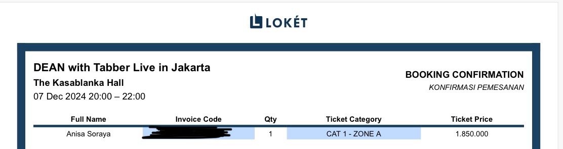 WTS TICKET DEAN TABBER JAKARTA

[PRESALE] 1 tix CAT 1A QN 147
1,5jt/tix (under normal price) (still negotiable)
no scam

wts wtb dean tabber webel wolfies jakarta

#딘 #태버 #DEANTABBER 티켓 콘서트 양도 #DeaninJKT #TabberinJKT