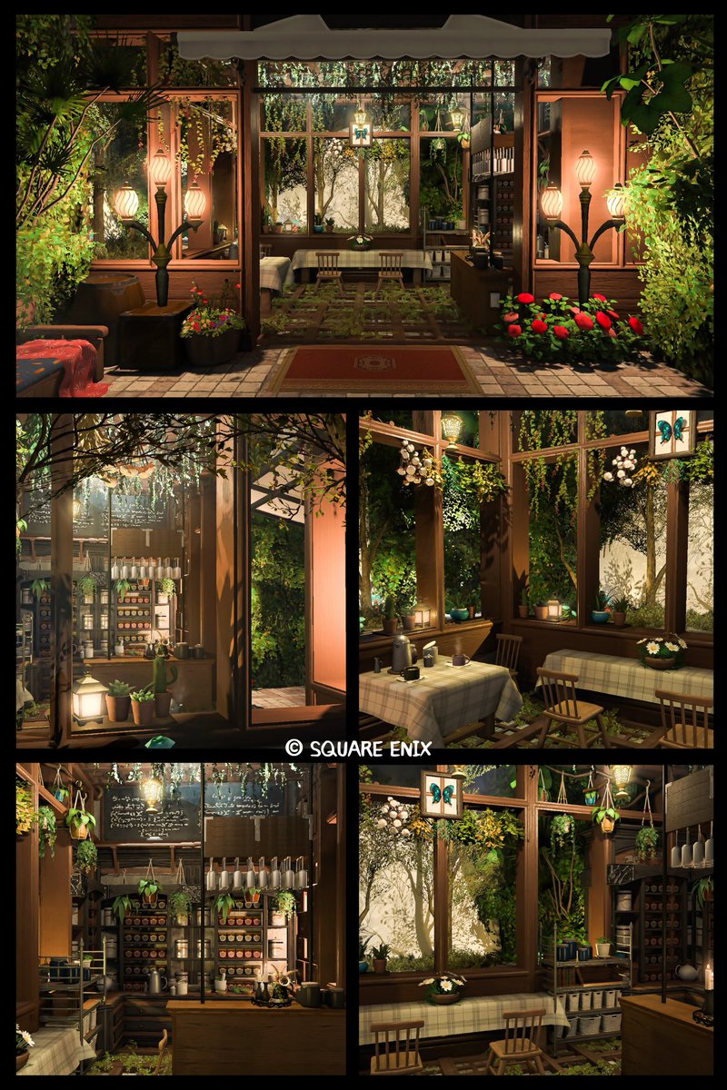 カフェ『GReeN Wind』

植物沢山の小さなカフェを作ってみました☕🌿
木の影も景色に混ぜてみた
ハーブティーとかも合いそうな感じ🌿
狭いけどゆっくりおくつろぎください✨

住所はツリーにて。↓
#FF14ハウジング #KH_housing
#FF14housing