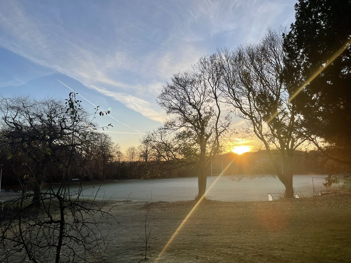 A glorious frosty view across the Playground to start the week on the day that sees one of the biggest annual events in the <a href="/Dunelmia/">Durham School</a> calendar - the House Music Competition 🎶 Thankfully we are in <a href="/durhamcathedral/">Durham Cathedral</a> not outside this evening! ❄️ Best of luck to everyone!