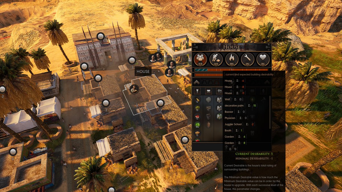 After clicking on a house, you can also find out what influences the happiness of its residents—both positively and negatively. 😊 This way, you’ll know which buildings aren’t welcome nearby and which bring smiles to people’s faces. ✨