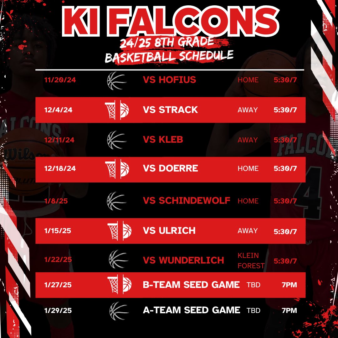 We hope to have your unwavering support this season! Our Season Opener is this Wednesday AT HOME!!! #BrickByBrick #FearTheFalcon 🖤♥️