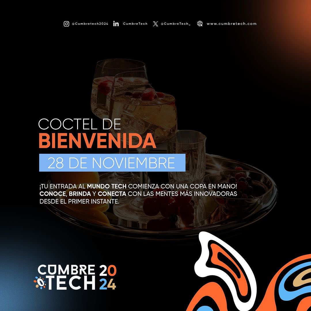 CUMBRETECH_'s tweet photo. ¡Asiste a CumbreTech 2024 como VIP y llévate la experiencia completa! 💥 https://t.co/DV5yxCTcgf