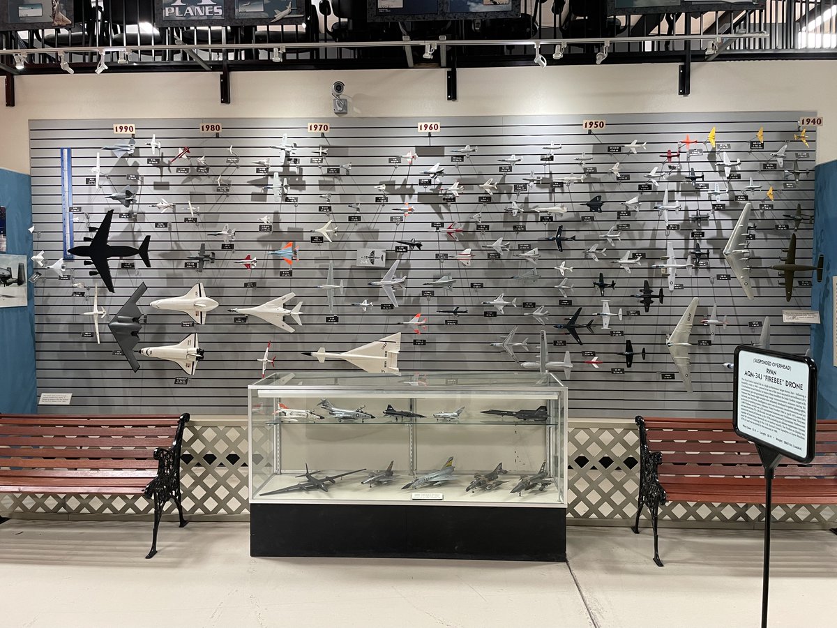 AviationHistGal's tweet photo. There's a magical board at the Air Force Flight Test Museum that captures every first flight either made at Edwards AFB or took off from somewhere else &amp; landed there after its first flight. In this video, I talk about the magic of Edwards Air Force Base. 
https://t.co/WwQj4gFfmj https://t.co/1n0CkpiDGv