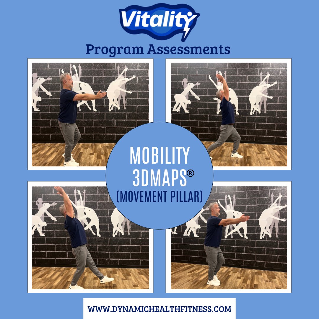 DHFitness's tweet image. Unlock the science of movement with 3DMAPS®! This advanced assessment in the #VitalityProgram identifies mobility challenges and creates a path to better flexibility, injury prevention, and daily functionality. Let’s move smarter.  #Healthspan #MovementMatters