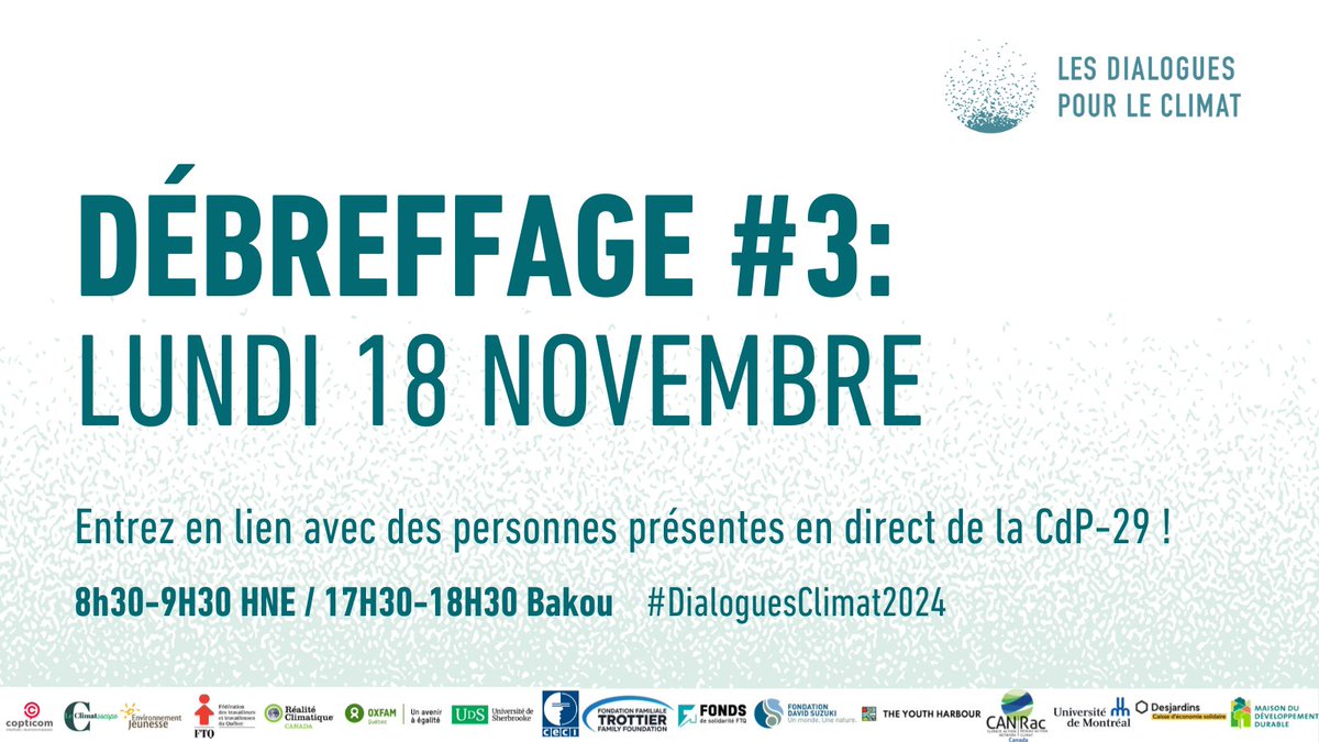 Dialogues pour le climat tweet media
