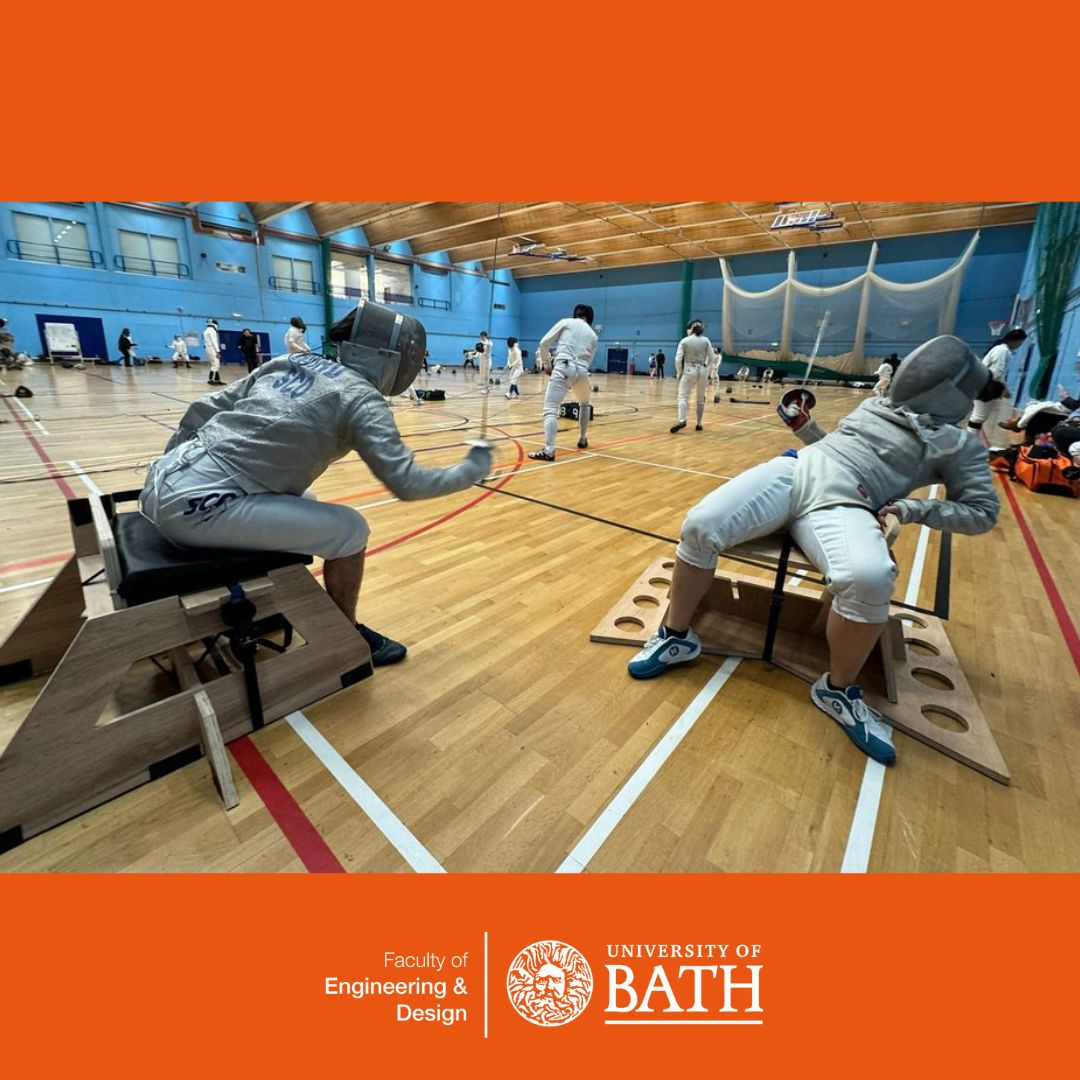 BathEngAndDes (@bathenganddes) on Twitter photo Introducing the innovative 'SwordSeat™'! 🗡️✨
Designed by engineers at the @uniofbath in collaboration with <a href="/britishfencing/">British Fencing</a> the SwordSeat™ is a low-cost wooden frame that aims to make wheelchair fencing more accessible to many more clubs & participants.
ow.ly/Z0SG50U8Ybn Introducing the innovative 'SwordSeat™'! 🗡️✨
Designed by engineers at the @uniofbath in collaboration with <a href="/britishfencing/">British Fencing</a> the SwordSeat™ is a low-cost wooden frame that aims to make wheelchair fencing more accessible to many more clubs & participants.
ow.ly/Z0SG50U8Ybn
