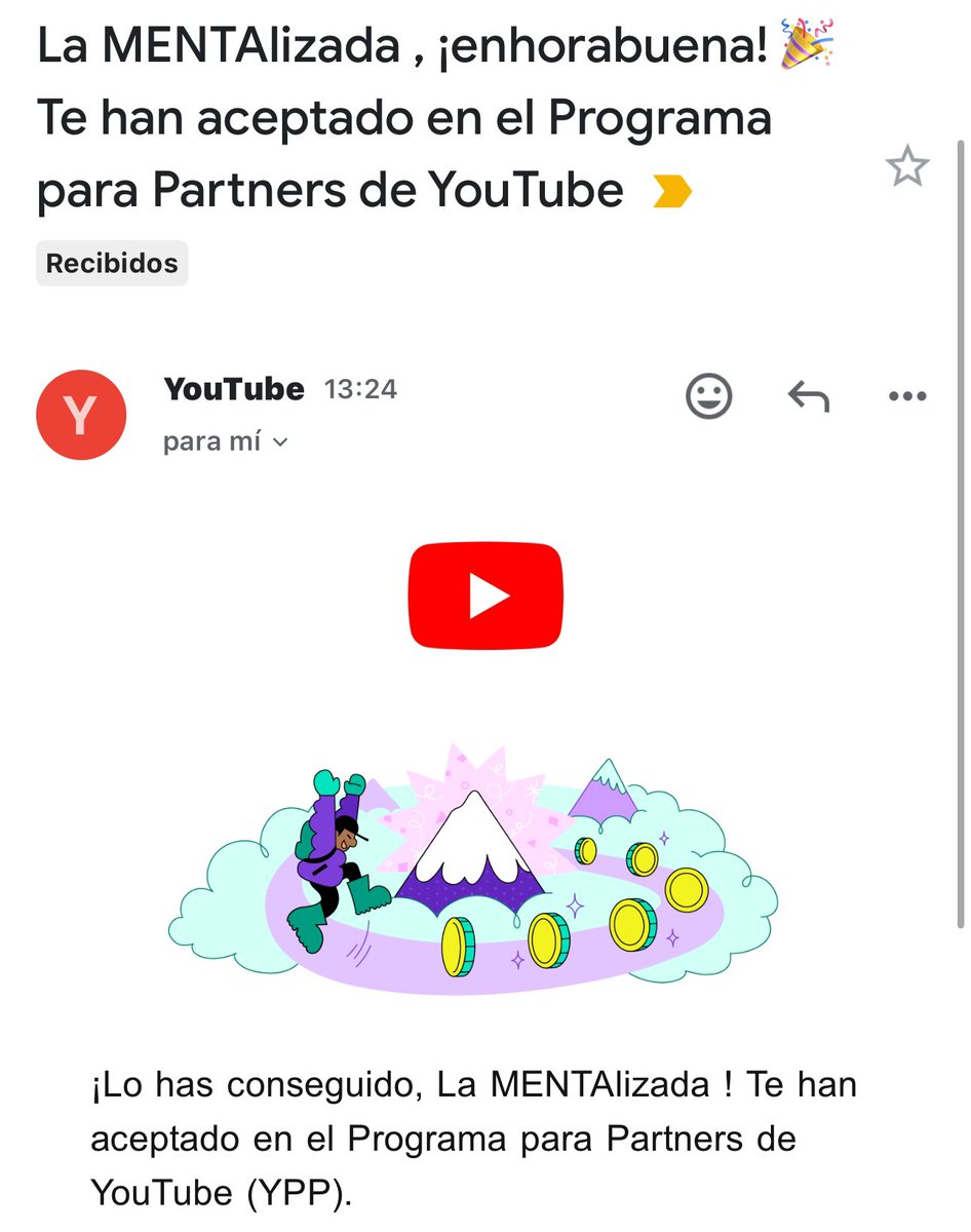 LaMENTAlizada's tweet photo. AHHHHHHHHHHHH 🎉🎉

Que OFICIALMENTE soy PARTNER de YouTube 😭😭😭😭 Os dije que lo conseguiría, que no pararía hasta lograrlo 💪🏻😎

Gracias a las personitas de Twitter que apoyáis mi contenido 🥹💗 https://t.co/xCvSlOJS1I