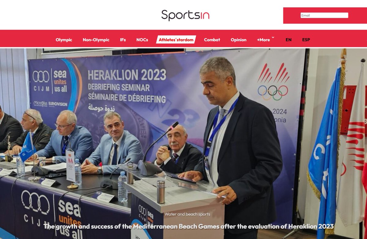 cijmmedgames's tweet photo. 👉The Debriefing Seminar "Heraklion 2023" at https://t.co/KCx4Y4SicH
🙏 Thank you @Sportsin_biz
👉 https://t.co/O2IeH1Panf
#sportsin #Heraklion2023 #DebriefingSeminar #MediterraneanBeachGames https://t.co/9Tb6QG62y3
