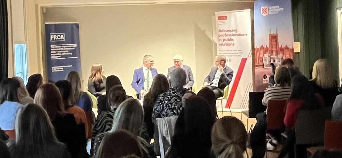 CIPR Northern Ireland (@cipr_ni) on Twitter photo ‘Relationships and trust’.
Takeaways from PRess – past, present & future - today’s PRCA NI & CIPR NI joint event hosted by <a href="/BBCMarkSimpson/">Mark Simpson</a> in conversation with PRCA NI Chair, <a href="/Eamdee/">Eamon Deeny</a> - <a href="/BelTel/">Belfast Telegraph</a> Eoin Brannigan & <a href="/Brown_OConnor/">Brown O'Connor</a> <a href="/arlenemcd27/">Arlene O'Connor</a> ‘Relationships and trust’.
Takeaways from PRess – past, present & future - today’s PRCA NI & CIPR NI joint event hosted by <a href="/BBCMarkSimpson/">Mark Simpson</a> in conversation with PRCA NI Chair, <a href="/Eamdee/">Eamon Deeny</a> - <a href="/BelTel/">Belfast Telegraph</a> Eoin Brannigan & <a href="/Brown_OConnor/">Brown O'Connor</a> <a href="/arlenemcd27/">Arlene O'Connor</a>