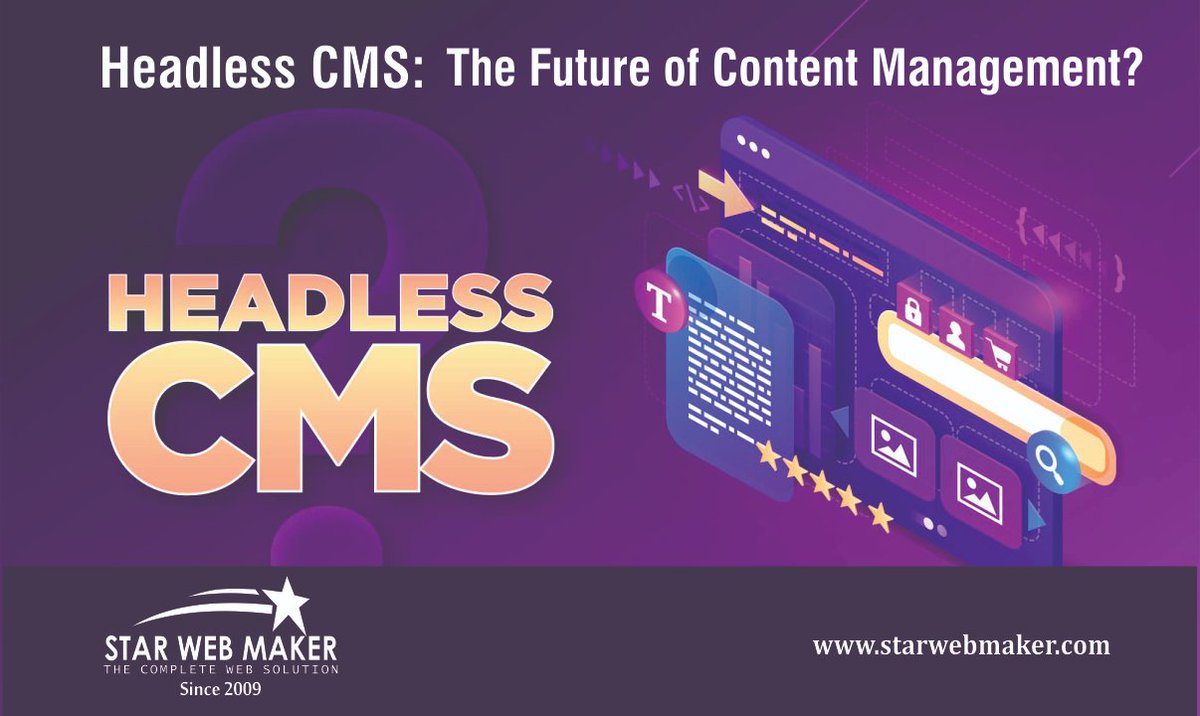StarWebMaker2's tweet image. Headless CMS: The Future of Content Management?
starwebmaker.com/blog/headless-…
#contentManagementSystem #HeadlessContentManagement #WordpressWebDevelopment