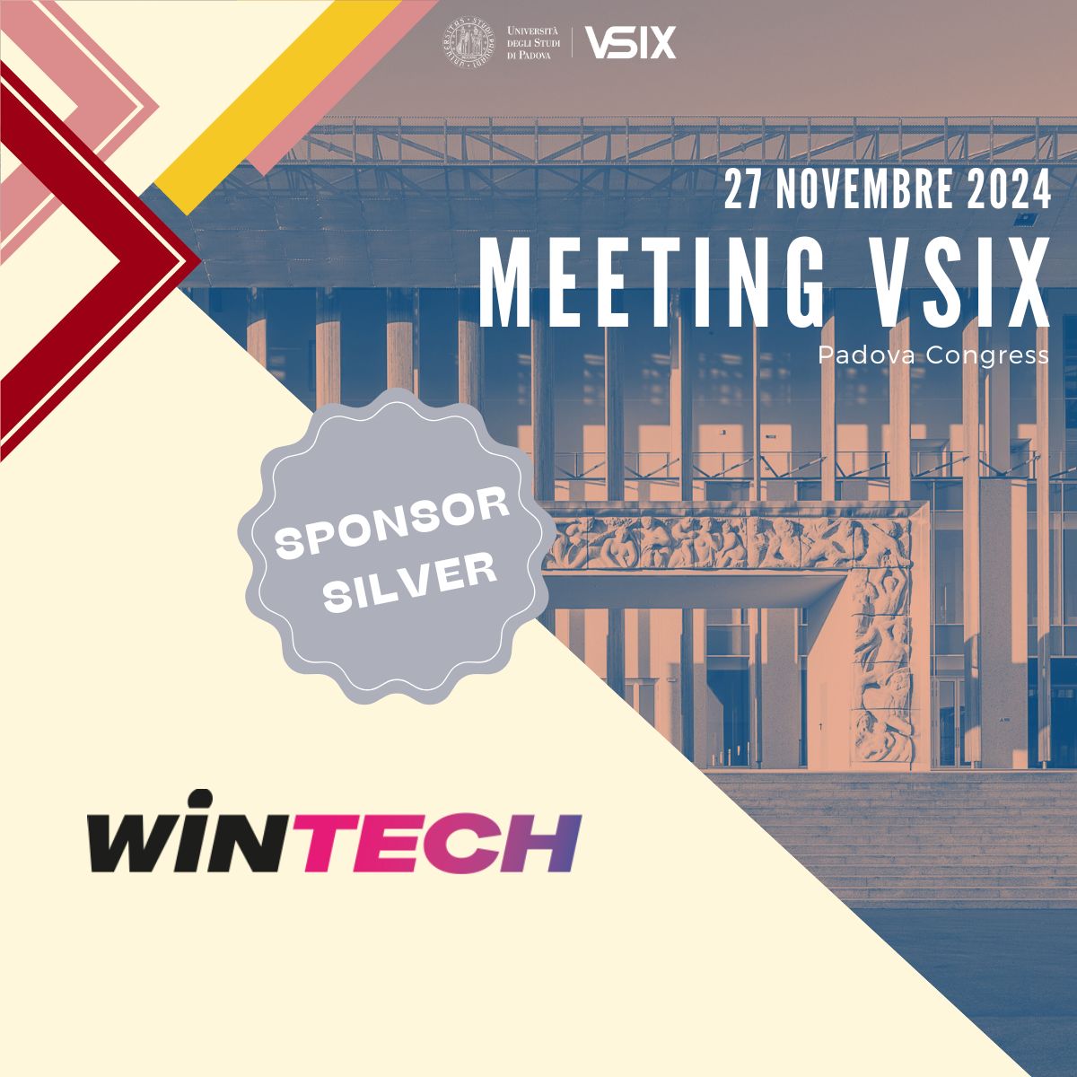 📣 Annunciamo con grande piacere che Wintech Spa sarà tra gli sponsor del #MeetingVSIX!

La squadra è al completo e non vediamo l'ora di cominciare!

✒️ Non perdere l'opportunità  di partecipare, per registrarti visita il sito: buff.ly/3BJyTVF 

#ixp #networking #internet