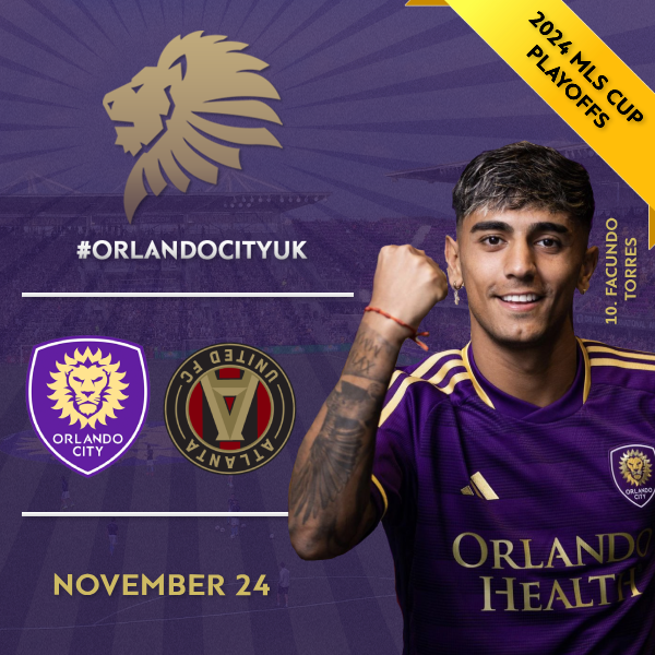 Orlando_CityUK's tweet photo. β½π¦ ππΌπππΏπΌπ ππ
π @ATLUTD
π #MLSCupPlayoffs (EC Semi)
ποΈ @InterCo_Stadium
β 20:30 (UK) π¬π§
πΊ @AppleTV #MLSSeasonPass
βοΈ 71Β°F
#ORLvATL #OrlandoCity #AllTeeth #MLSUK https://t.co/dI2ZBlqPBJ