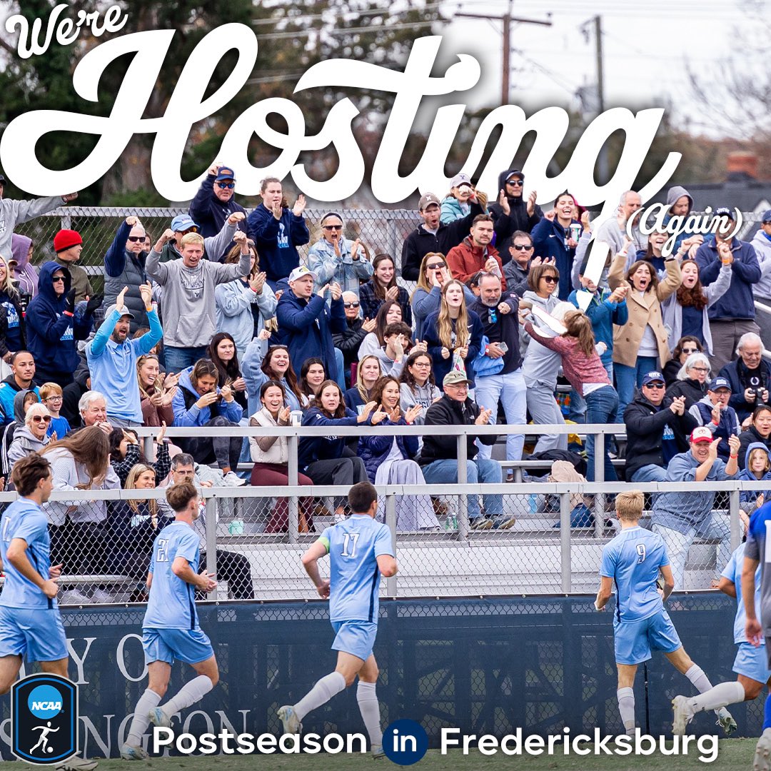 UMW Athletics (@umwathletics) on Twitter photo ๐๐โ๐ซ๐ ๐ฌ๐ญ๐๐ฒ๐ข๐ง๐ ๐ก๐จ๐ฆ๐ ๐๏ธ
Weโll be back at the Battleground for the third and fourth rounds of the NCAA Menโs Soccer championships! No. 1 @umwmenssoccer takes on Denison on Saturday at 11 a.m. with the winner moving on to face either Connecticut College or Kenyon! ๐๐โ๐ซ๐ ๐ฌ๐ญ๐๐ฒ๐ข๐ง๐ ๐ก๐จ๐ฆ๐ ๐๏ธ
Weโll be back at the Battleground for the third and fourth rounds of the NCAA Menโs Soccer championships! No. 1 @umwmenssoccer takes on Denison on Saturday at 11 a.m. with the winner moving on to face either Connecticut College or Kenyon!