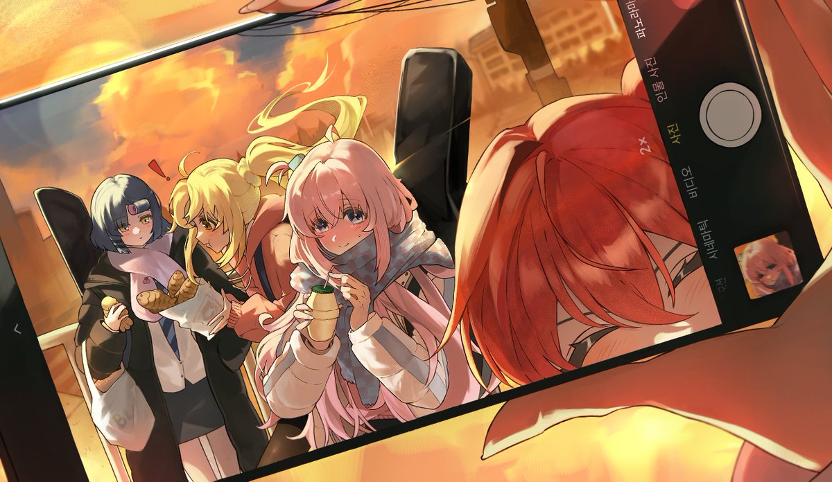 dongam_salad's tweet image. #ぼっち・ざ・ろっく 
韓国の高校生バージョンで描いてみました。