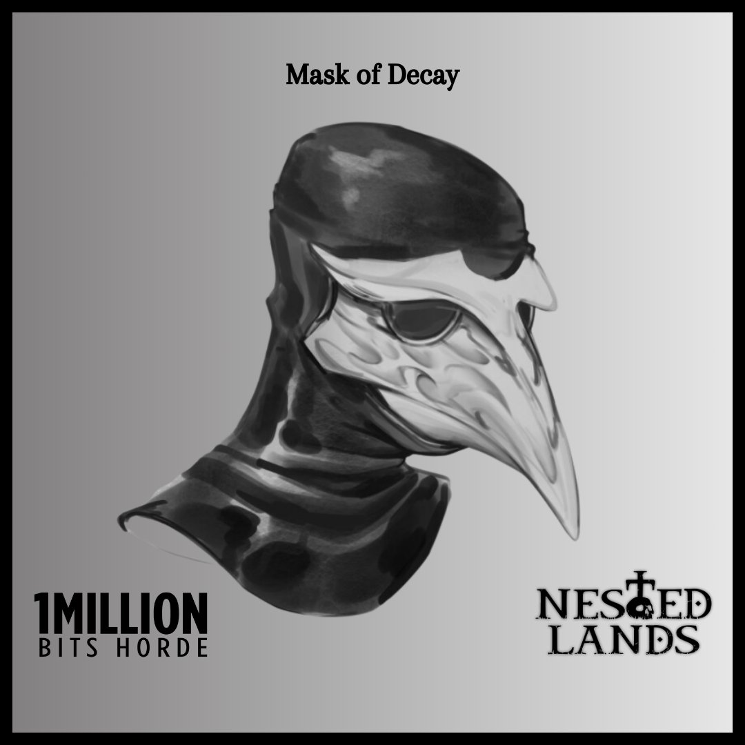 1mbitshorde's tweet image. The Mask of Decay, tool of the first Forlorn. 💀🐦‍⬛🦟

&quot;And to him who was His wisest Forlorn He said &apos;Come&apos;, and gave him a most mysterious mask, to ward the faithful once the time came to end the world. And yet it never did.&quot;

#gameart #gamedev #nestedlands #indiegames