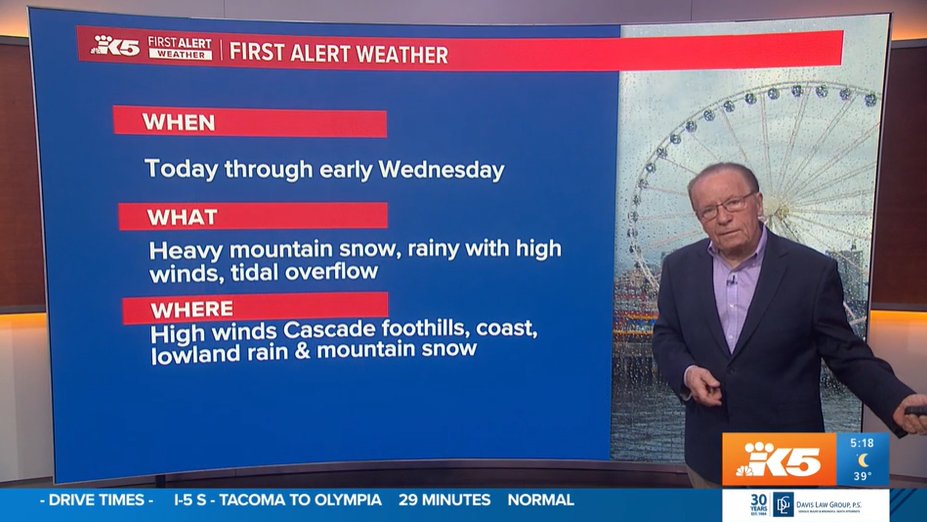 Jake Whittenberg (@jwhittenbergk5) on Twitter photo We have a reporter on the pass!
<a href="/DrewJandre/">Drew Andre</a> becomes the first of the season to show us the snow dump on Snoqualmie.
Expect snow in the mountains and fierce winds in the lowlands in the coming 48 hours. 🍃❄️🌧️ We have a reporter on the pass!
<a href="/DrewJandre/">Drew Andre</a> becomes the first of the season to show us the snow dump on Snoqualmie.
Expect snow in the mountains and fierce winds in the lowlands in the coming 48 hours. 🍃❄️🌧️