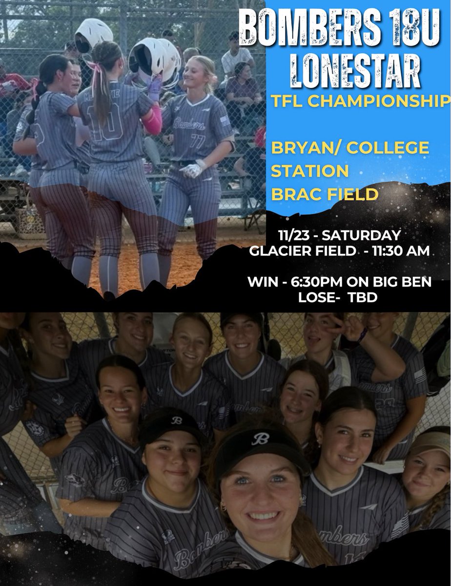 TFL Championships this weekend. Every game is bracket play. Come give us a look.