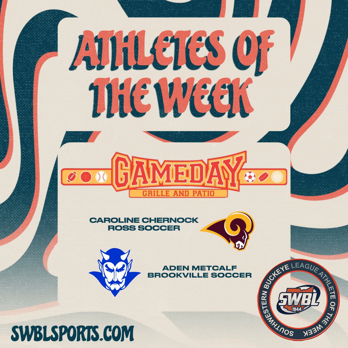 Gameday Grille &amp; Patio SWBL Athletes of the Week swblsports.com/index.aspx <a href="/vv_spartans/">Valley View Spartans Athletics</a> <a href="/EatonEaglesHS/">Eaton High School</a> <a href="/MadisonMohawks/">Madison Mohawks</a> <a href="/BVILLEATHLETICS/">Brookville Athletics</a> <a href="/Carlisleathlet1/">Carlisleathletics</a> <a href="/BellbrookSchool/">Bellbrook-Sugarcreek Schools</a> <a href="/OHS_Lumberjacks/">Oakwood Athletics</a> <a href="/wayne_local/">Wayne Local Schools</a> <a href="/WVilleAD/">Spartan Athletics</a> <a href="/HornetsInGame/">Monroe Athletics</a> <a href="/MonroeLSD/">Monroe Schools</a> <a href="/berryjohnt/">John Berry</a> <a href="/TheEdgeAthletic/">TheEdge_Athletics</a> <a href="/RossRamsAD/">Justin Beck</a>