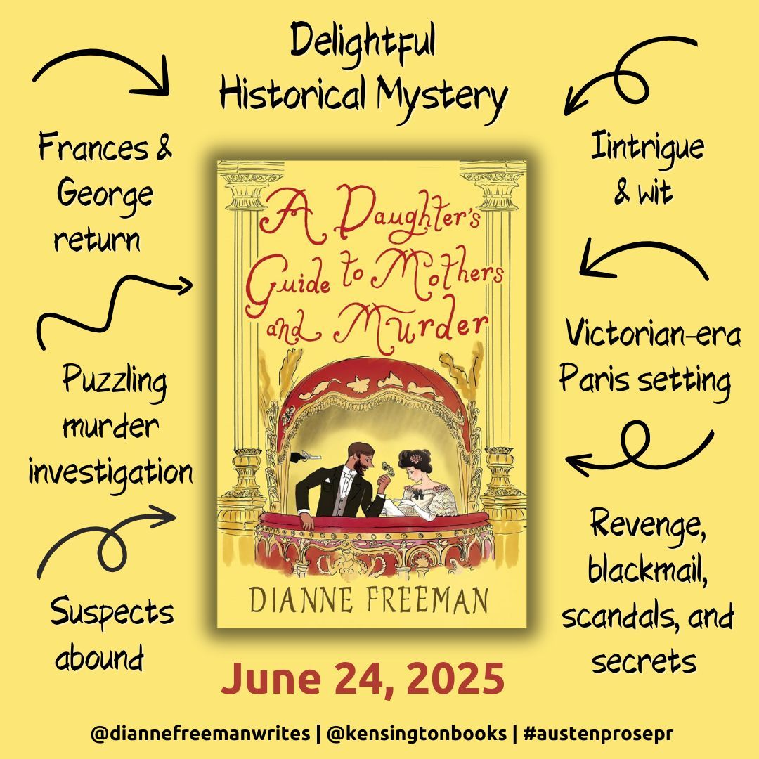 A Bakers Perspective (@bakersperspect) on Twitter photo Look at this cover for @Difreeman001 #adaughtersguidetomothersandmurder, published by <a href="/KensingtonBooks/">Kensington Books</a>.
<a href="/austenprose/">Laurel Ann | Austenprose.com</a> #countessofharleighseries #diannefreeman #historicalmystery #cozymystery #victorianmystery #newbooks #coverreveal #bookstagram #booktour #austenprosepr Look at this cover for @Difreeman001 #adaughtersguidetomothersandmurder, published by <a href="/KensingtonBooks/">Kensington Books</a>.
<a href="/austenprose/">Laurel Ann | Austenprose.com</a> #countessofharleighseries #diannefreeman #historicalmystery #cozymystery #victorianmystery #newbooks #coverreveal #bookstagram #booktour #austenprosepr