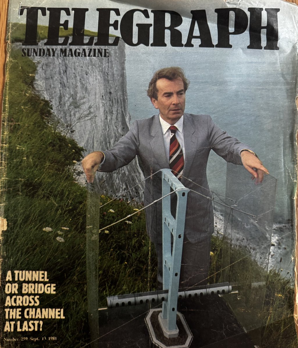 TrainManagerJo's tweet image. 1981. Should be build a tunnel or a bridge across the Channel ? 13 years later, the first Eurostar entered commercial service