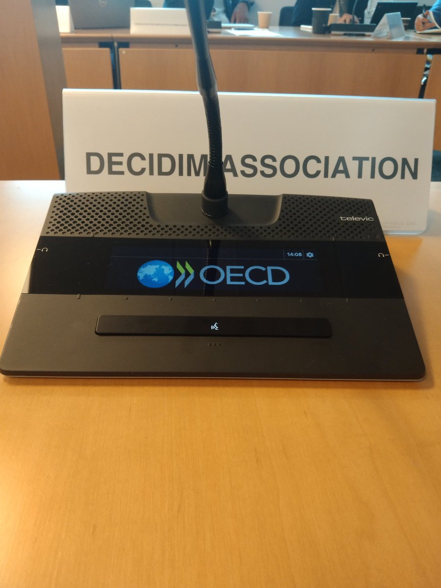 Decidim (@decidim_org) on Twitter photo 🌍 Today we are in Paris, participating in the Innovative Citizen Participation Network meeting organize by <a href="/OECDgov/">OECD Governance</a>.
We have explained our vision on the use of AI for participatory democracy. Pointing out the risks, challenges and opportunities. 🌍 Today we are in Paris, participating in the Innovative Citizen Participation Network meeting organize by <a href="/OECDgov/">OECD Governance</a>.
We have explained our vision on the use of AI for participatory democracy. Pointing out the risks, challenges and opportunities.
