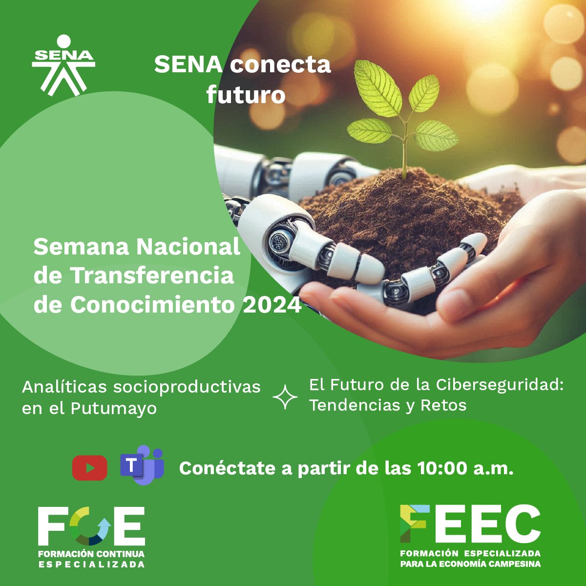 ConacedSena's tweet photo. Llegó el momento de reconocer los sabores auténticos de la región desde #Putumayo. 
Conéctate a #SENAConectaFuturo en la Semana Nacional de Transferencia de Conocimiento 2024.

👉https://t.co/JbOaHINsmj

#SENAConLasEmpresas #CuandoFormasSiembras #PopularFormaPopular https://t.co/Yr2sc8fseZ