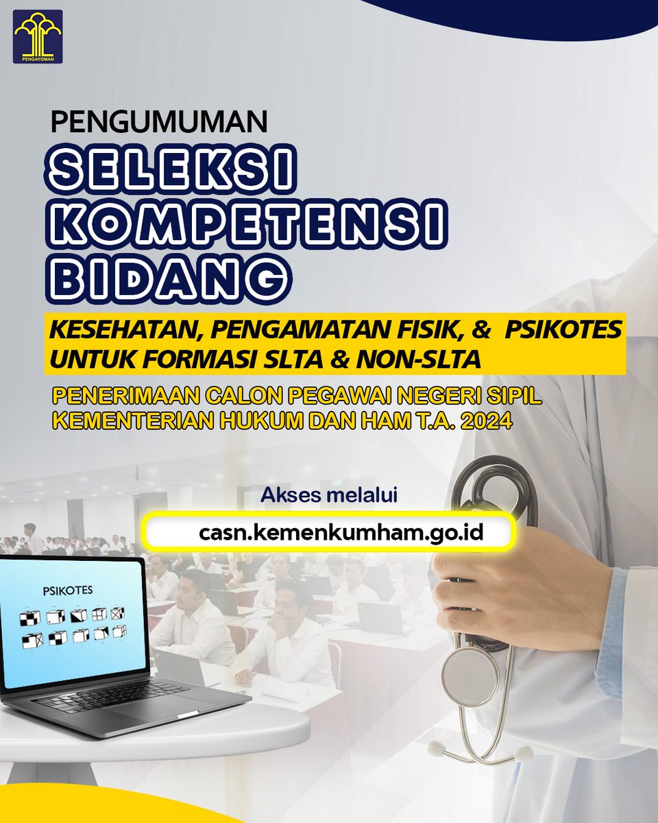 SELEKSI CASN KEMENKUMHAM tweet media