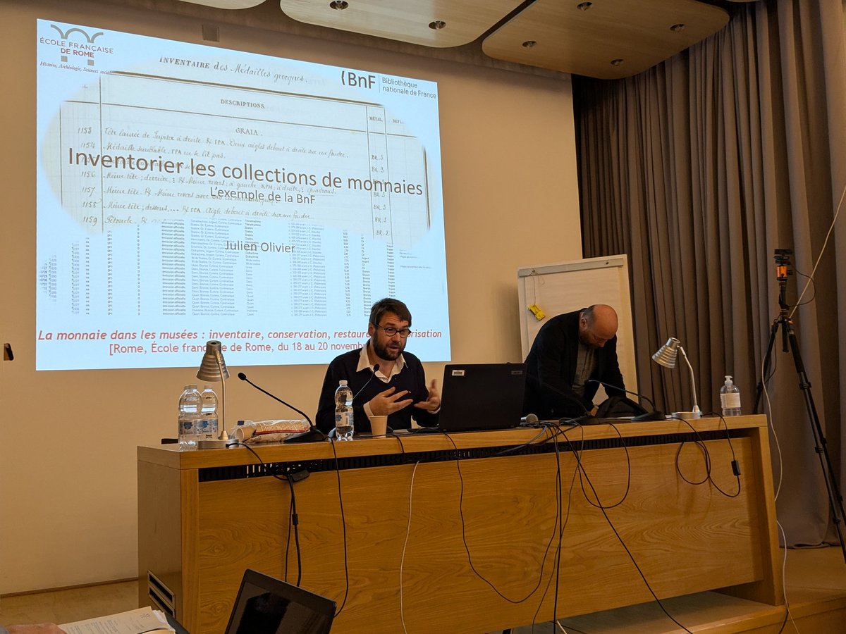<a href="/JulienOlivier45/">Julien Olivier</a> <a href="/ef_rome/">École française Rome #ResEFE</a> <a href="/AHostein/">Assarion</a> <a href="/JulienOlivier45/">Julien Olivier</a> ouvre les communications sur le thème de l'inventaire #numismatics
