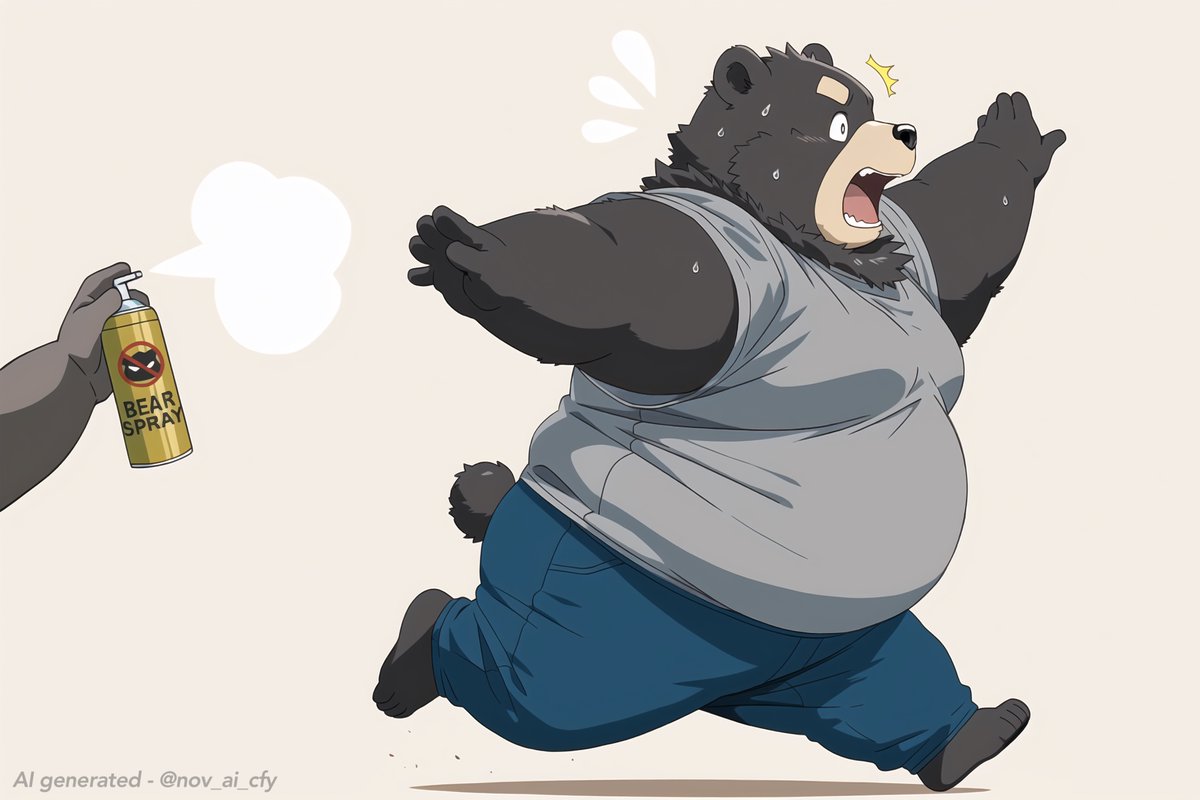 熊よけスプレー💨🐻💦
*AI generated