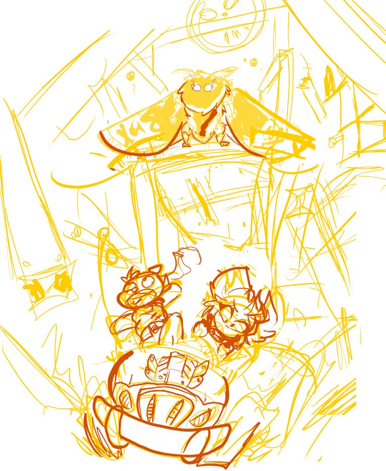 CosmosJester's tweet image. Some future Twin Trouble Pandits illustrations