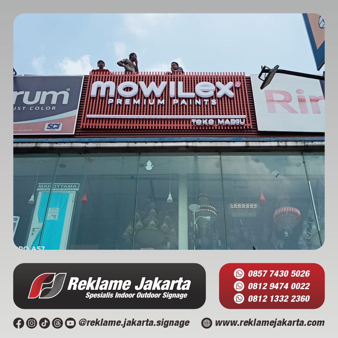 Reklame_Jakarta's tweet photo. Reklame Jakarta - Indoor Outdoor Signage
Spesialis Huruf Timbul, Neon Box, LED Signage, Neon Sign, Billboard, Pylon, Pajak Reklame.
#huruftimbul #neonbox #signage #ledletter #neonsign #billboard #reklamejakarta https://t.co/Tv4PpruLx1