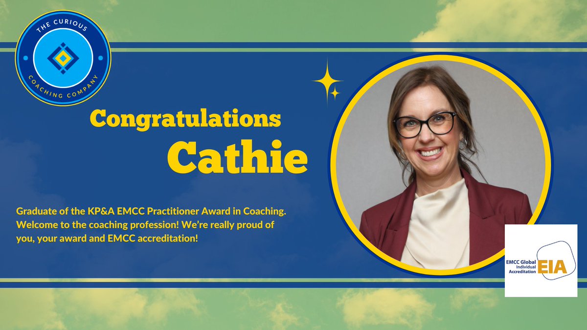Congrats to <a href="/cathiepaine/">Cathie Paine</a> on graduating as a fully qualified &amp; <a href="/EMCCglobal/">EMCC Global</a>-accredited coach! We're so proud of you! It's been a pleasure working with you!
Interested in training as a professional coach? Just a few spaces left for our Jan '25 cohort. DM for info! <a href="/mattdechaine/">Matt Dechaine ❄️🦩</a>