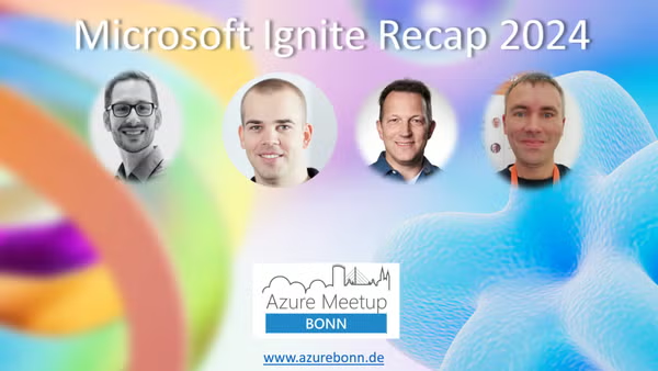 Morgen ist es wieder so weit, die Microsoft Ignite öffnet ihre Tore. Und auch dieses Jahr wollen wir uns anschließend Treffen und über die neuen heißen Themen austauschen. Das Ignite Recap 2024 vor Ort in Bonn am 09.12.24. Gleich anmelden: meetup.com/azure-bonn-mee… #MSIgnite