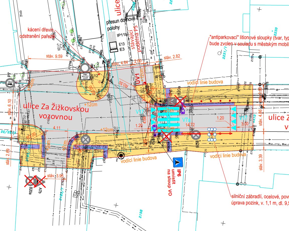 V říjnu bylo vydáno stavební povolení na další projekt BESIP před MŠ Pražačka 👌Zvýšený a přisvětlený přechod, nová pěší vazba na východě směrem k bazénu. Stavba je závislá na přidělení financí od města Prahy na příští rok. Na Praze 3 čekají na realizaci další 4 BESIP projekty 🙏