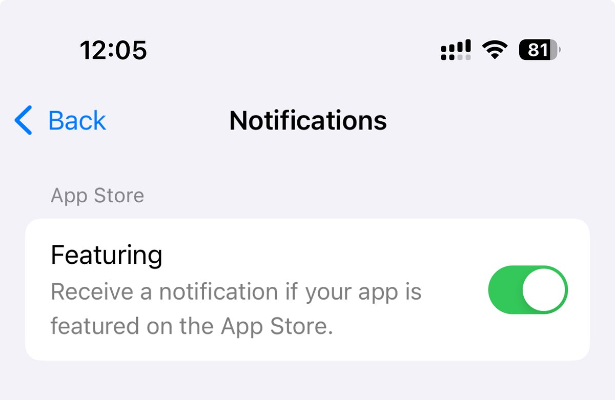 sparrowcode_ios's tweet image. You will be notified if the app has been featured. The feature has been added to the new mobile App Store Connect