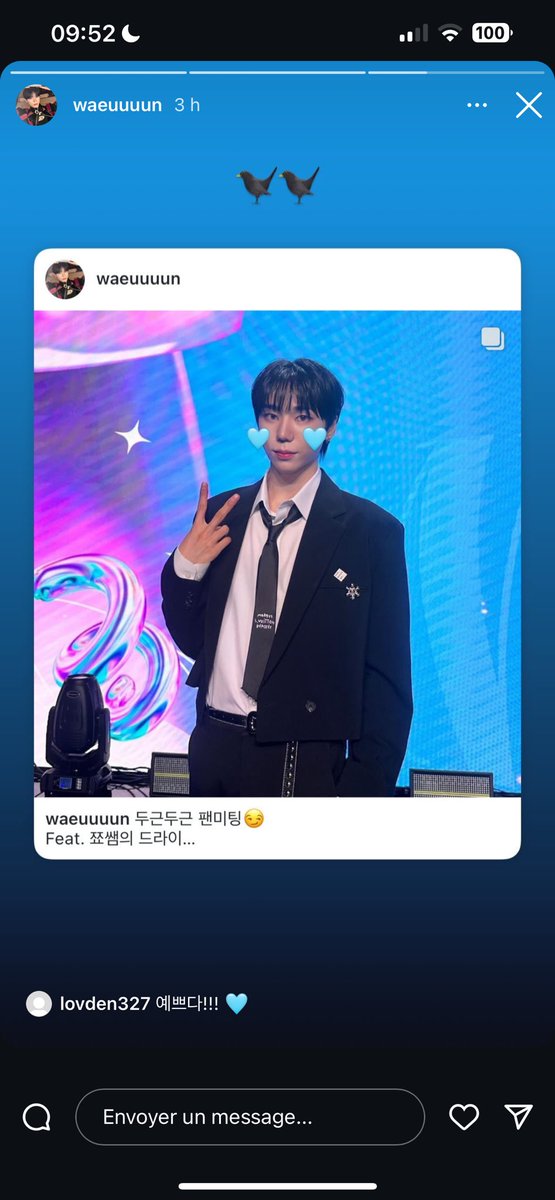 TaehunFrance's tweet photo. NineIgram || 18.11.2024

[#Taehun🦄🍑]

🐦‍⬛🐦‍⬛
-------

©️ waeuuuun sur NineIgram
Trad by 🌸 https://t.co/oIC5b90860