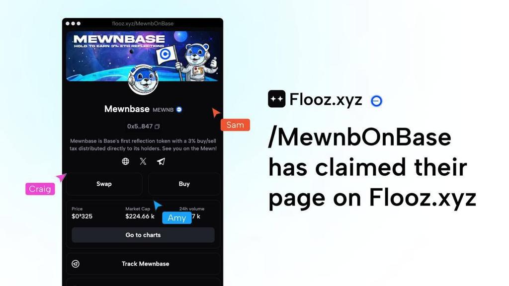Mewnbase CTO (@mewnbonbase) on Twitter photo 🔥 Just a reminder that we already have claimed our custom 🚀 Mewnbase page on <a href="/flooz_xyz/">Flooz - Best Vibe Trading AI</a> Be sure to check it out ..🔥
You can buy and swap directly from the link here: flooz.xyz/MewnbOnBase
From fiat to $MEWNB in a few clicks. A huge step in the process towards success. 🔥 Just a reminder that we already have claimed our custom 🚀 Mewnbase page on <a href="/flooz_xyz/">Flooz - Best Vibe Trading AI</a> Be sure to check it out ..🔥
You can buy and swap directly from the link here: flooz.xyz/MewnbOnBase
From fiat to $MEWNB in a few clicks. A huge step in the process towards success.