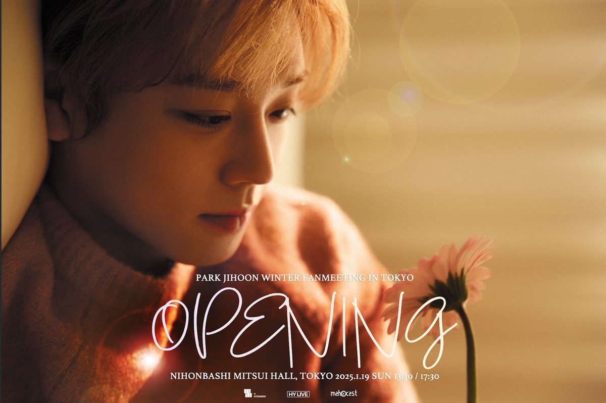 YYentertain's tweet photo. PARK JIHOON 
WINTER FAN MEETING 
《𝑶𝒑𝒆𝒏𝒊𝒏𝒈》 in TOKYO❄🧣

🗓2025/1/19 (SUN)
⏰13:30 / 17:30
📍日本橋三井ホール
🎫2024/11/23 (SAT) 12:00 ~

🔗https://t.co/GZ6C5Sae8y

#박지훈 #PARKJIHOON #パクジフン 
#Opening
#Opening_FanMeeting_inTokyo
#YYentertainment #HYLIVE https://t.co/UCYum1f22X