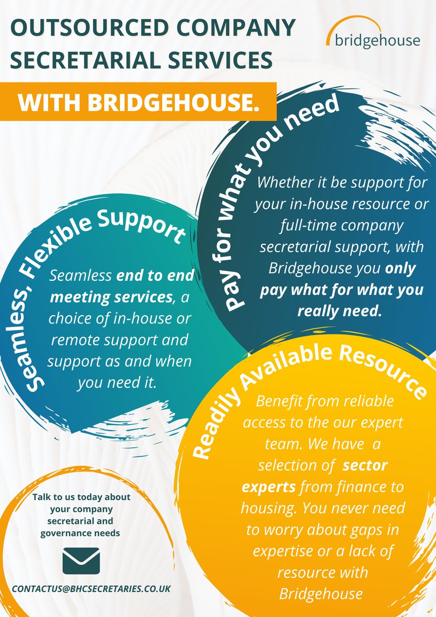 Considering whether to outsource your Company Secretary? Here's our easy guide to work out what may be best for you. We're always happy to have a chat if you think you might benefit from additional professional advice. #companysecretary #corporategovernance