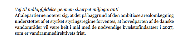 Sådan her skriver man på en rigtig pæn måde, at man ikke når EU's vandrammedirektiv #dkpol #dkgreen 

mgtp.dk/media/iinpdy3w…