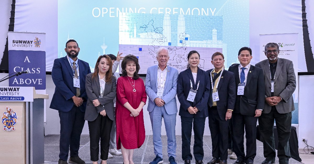 SunwayU's tweet photo. AppliedHE Xchange – Celebrating Excellence in Higher Education. We're proudly hosted the inaugural AppliedHE Xchange in partnership with AppliedHE, uniting thought leaders to discuss the future of higher education. We’re excited for Day 2 tomorrow!  

#SunwayUniversity #AppliedHE https://t.co/XOzsd3yEHU