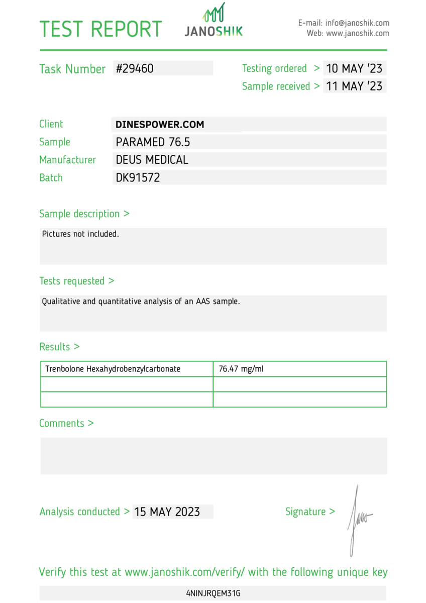 ManSynthesis's tweet image. PARAMED 76.5 INJECTABLE STEROID IN AMPOULE