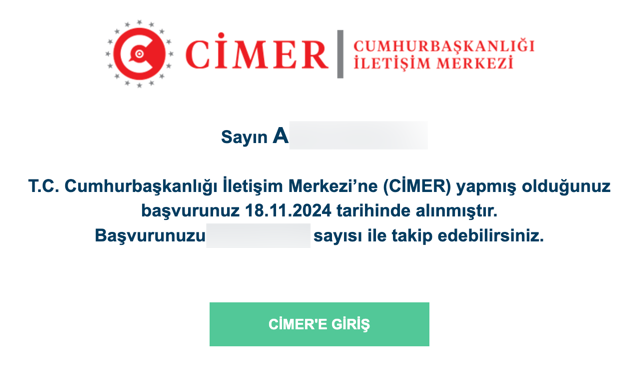 anilatalay_'s tweet photo. Sorumu CİMER üzerinden de ilettim_ https://t.co/k7DLCD6X8L