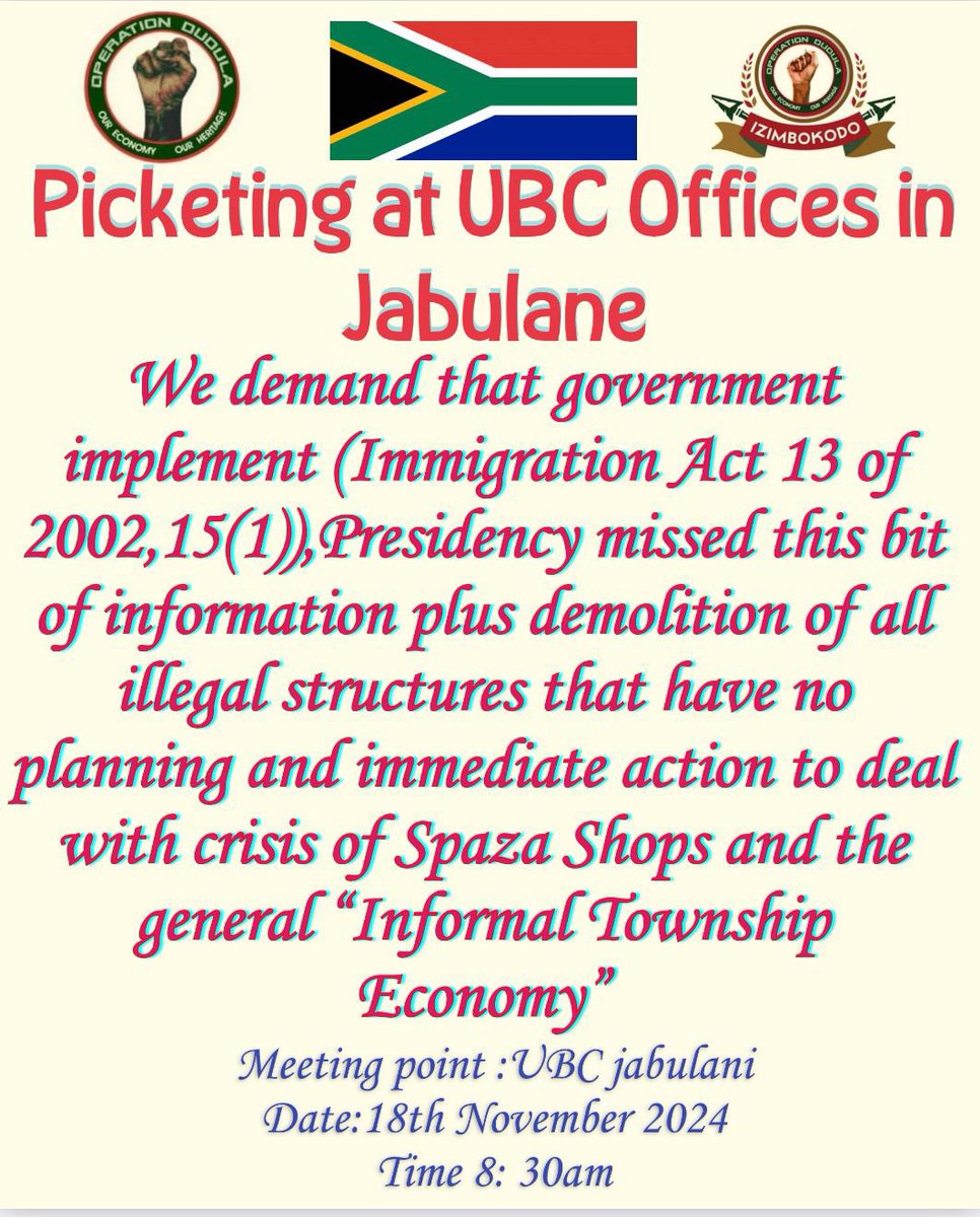 sadi18032311's tweet image. #PutSouthAfricansFirst
#OperationDudula
Kasi economy belongs to SAns only , we can’t keep being blackmailed to accept nonsense by @GovernmentZA 
@HermanMashaba was bashed for telling the truth 5 years ago 
 #VoetdekANC 
@Che1Serobedi @PatrioticMedia1