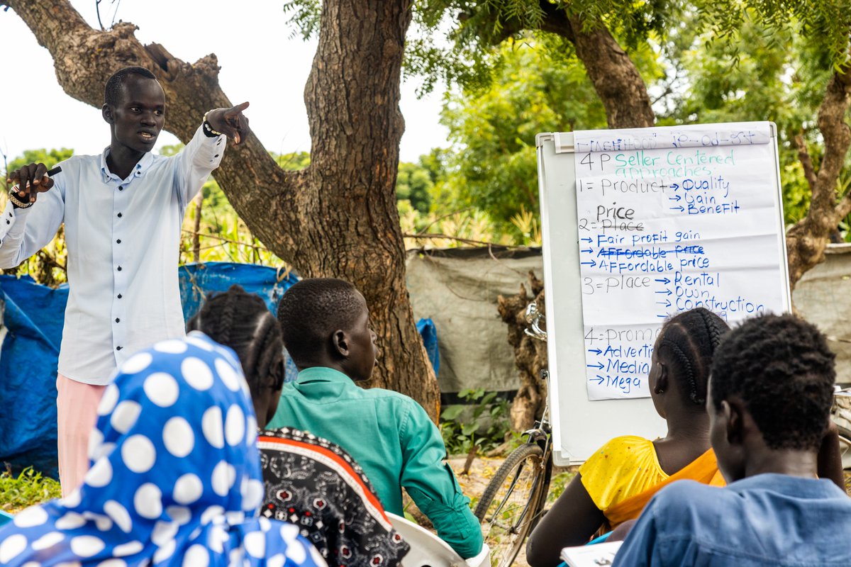 The USAID Youth Empowerment Activity delivers trainings through multiple channels, including in person facilitation in established community spaces.