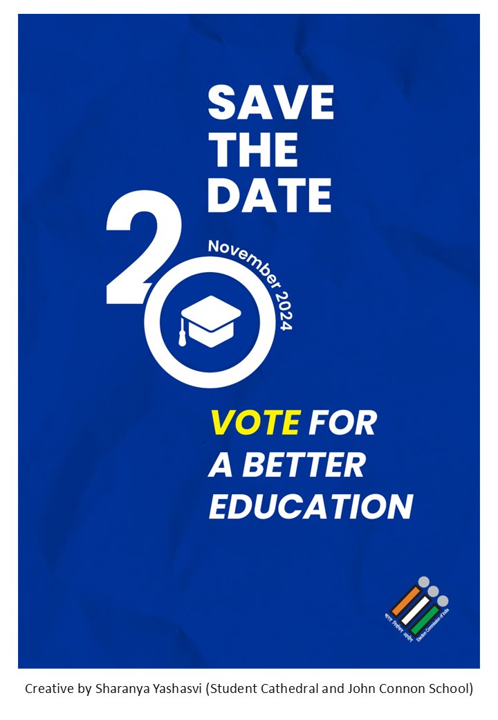 CEO_Maharashtra's tweet photo. Save the date - 20th November 2024
#Voteforsure
२० नोव्हेंबर ही तारीख लक्षात ठेवा
#अवश्य_मतदान_करा

@ECISVEEP #MaharashtraElection2024 https://t.co/nTWl2stMWd